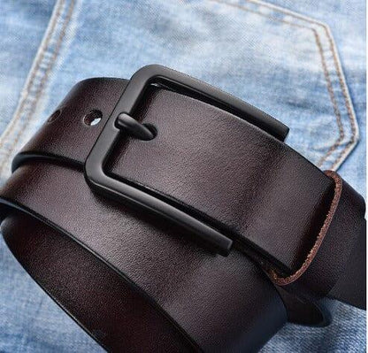 Marvo Heren Leren Riem - Royal