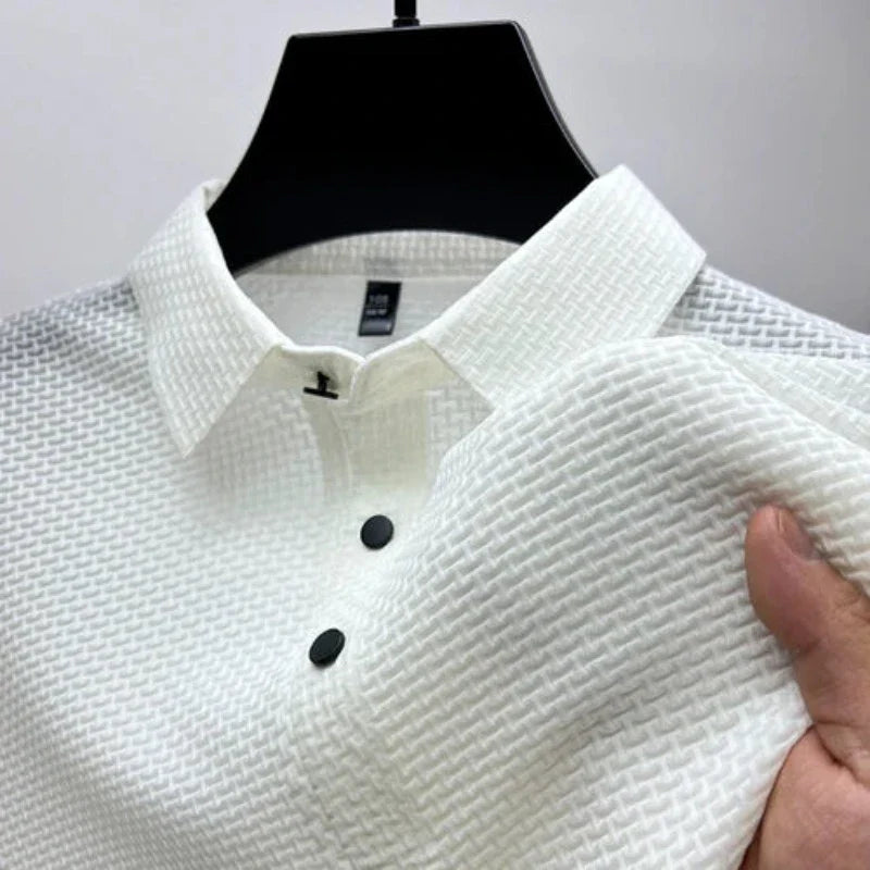 [KOOP 1, KRIJG 2] Ultra Fresh Zijde Ice Polo Shirt + Gratis Horloge