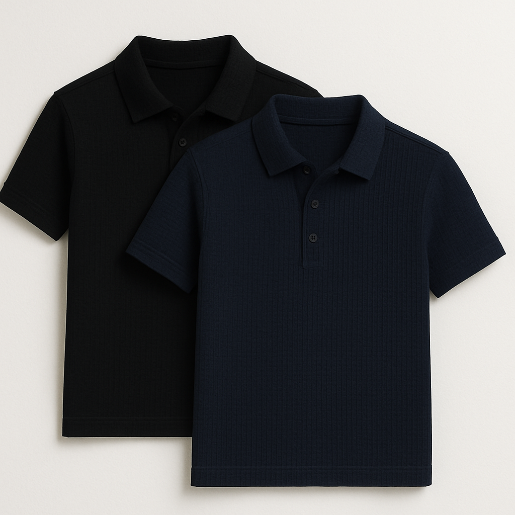 [KOOP 1, KRIJG 2] Ultra Fresh Zijde Ice Polo Shirt + Gratis Horloge