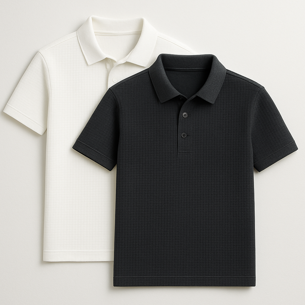 [KOOP 1, KRIJG 2] Ultra Fresh Zijde Ice Polo Shirt + Gratis Horloge