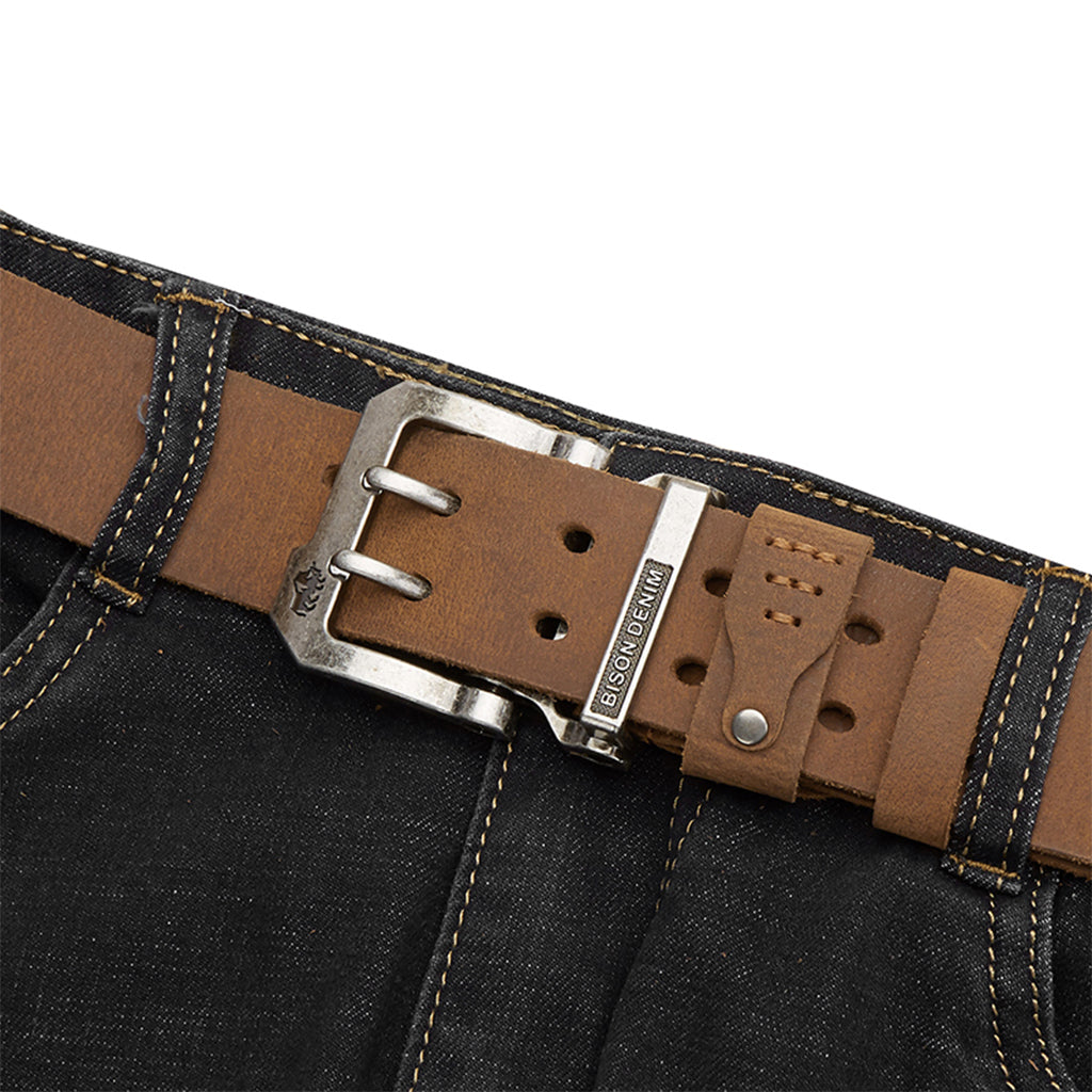 Marvo Heren Leren Riem met Magnet Sluiting - Stijlvol en Comfortabel