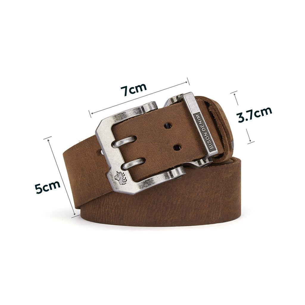 Marvo Heren Leren Riem met Magnet Sluiting - Stijlvol en Comfortabel