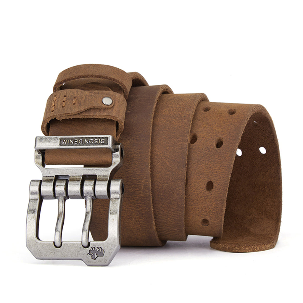 Marvo Heren Leren Riem met Magnet Sluiting - Stijlvol en Comfortabel