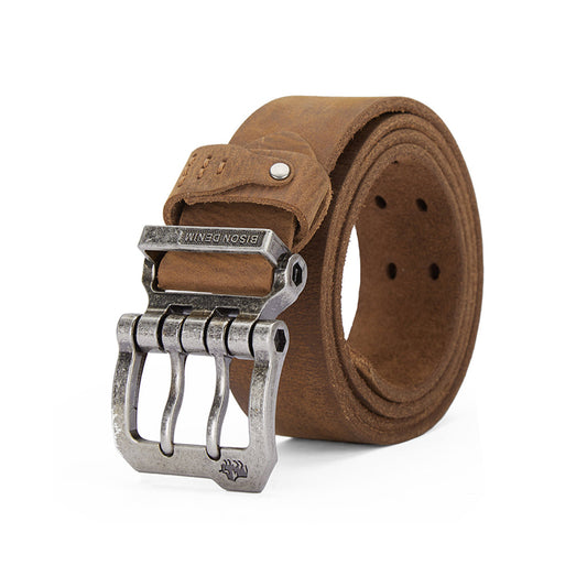 Marvo Heren Leren Riem met Magnet Sluiting - Stijlvol en Comfortabel