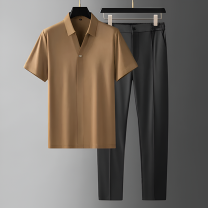 [KOOP 1, KRIJG 2] DryStretch Poloset voor Mannen + Gratis Horloge