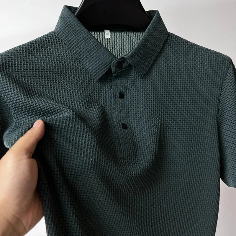 [KOOP 1, KRIJG 2] Ultra Fresh Zijde Ice Polo Shirt + Gratis Horloge