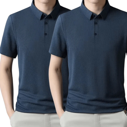 [KOOP 1, KRIJG 2] Ultra Fresh Zijde Ice Polo Shirt + Gratis Horloge