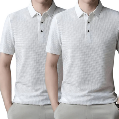 [KOOP 1, KRIJG 2] Ultra Fresh Zijde Ice Polo Shirt + Gratis Horloge