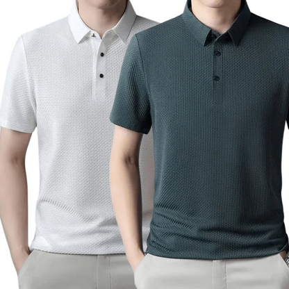[KOOP 1, KRIJG 2] Ultra Fresh Zijde Ice Polo Shirt + Gratis Horloge