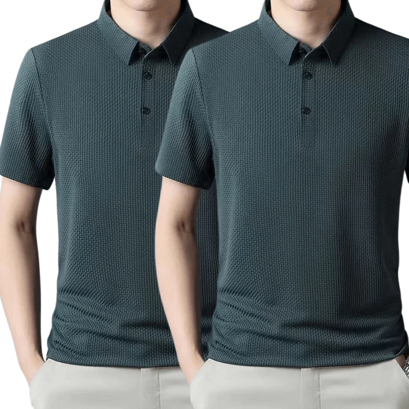 [KOOP 1, KRIJG 2] Ultra Fresh Zijde Ice Polo Shirt + Gratis Horloge