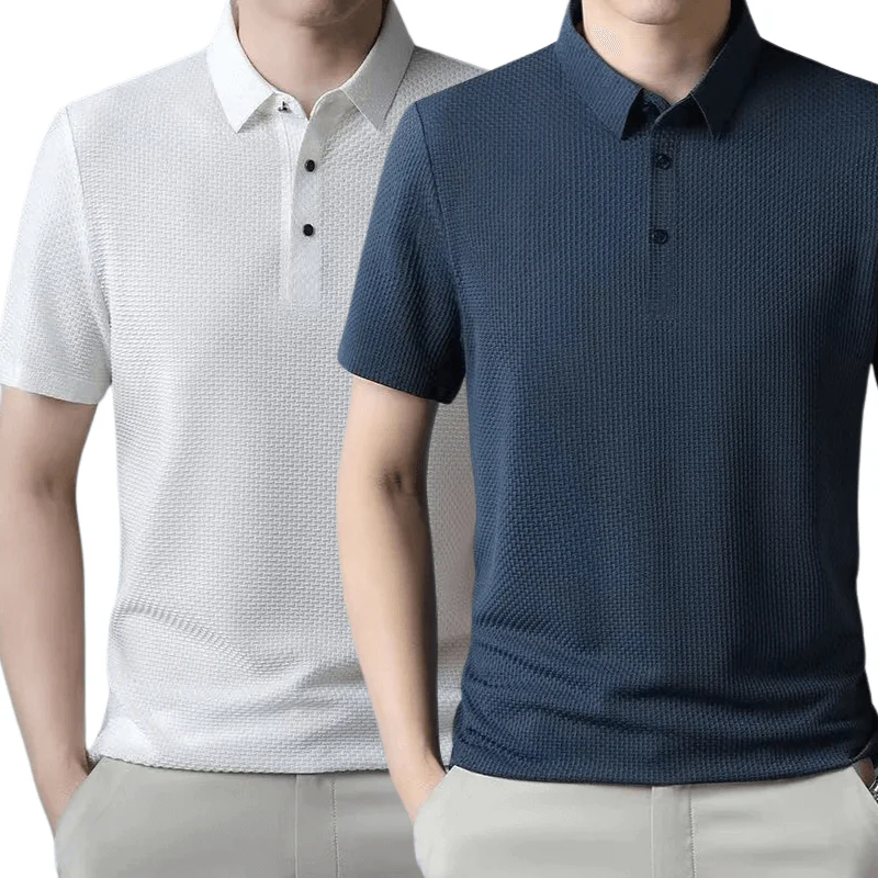 [KOOP 1, KRIJG 2] Ultra Fresh Zijde Ice Polo Shirt + Gratis Horloge