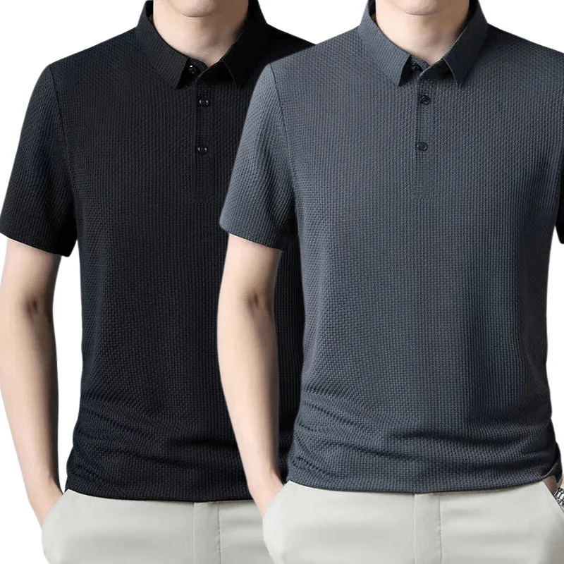 [KOOP 1, KRIJG 2] Ultra Fresh Zijde Ice Polo Shirt + Gratis Horloge