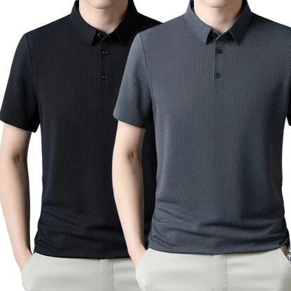[KOOP 1, KRIJG 2] Ultra Fresh Zijde Ice Polo Shirt + Gratis Horloge