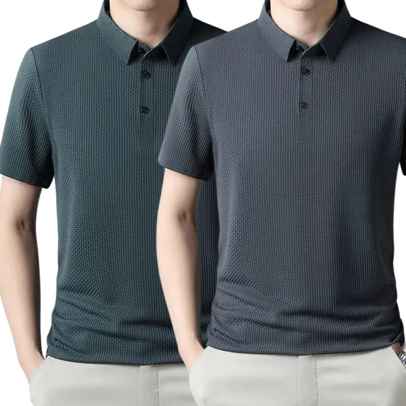 [KOOP 1, KRIJG 2] Ultra Fresh Zijde Ice Polo Shirt + Gratis Horloge