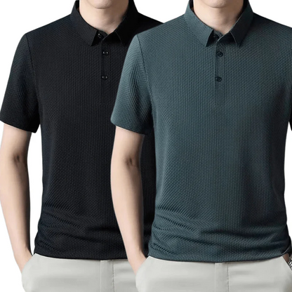 [KOOP 1, KRIJG 2] Ultra Fresh Zijde Ice Polo Shirt + Gratis Horloge
