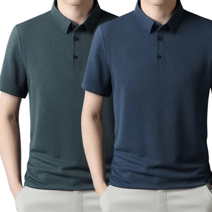 [KOOP 1, KRIJG 2] Ultra Fresh Zijde Ice Polo Shirt + Gratis Horloge